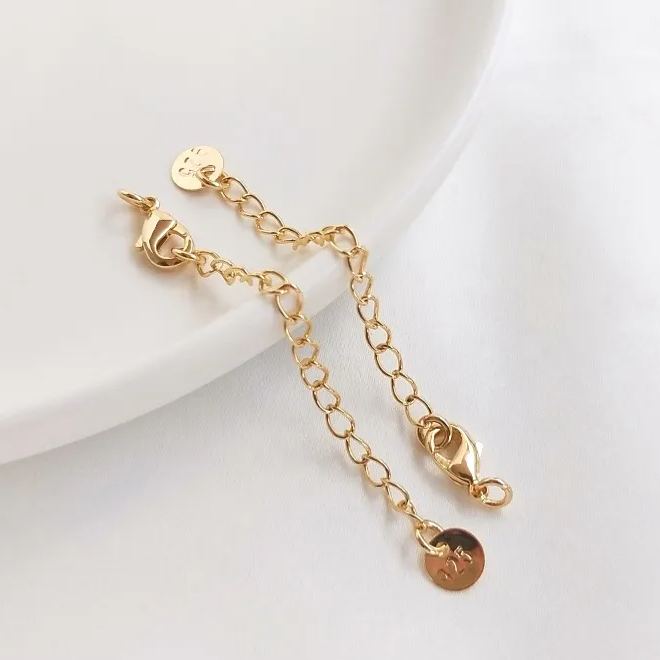 5*10mm Lobster Clasp with Extension Chain Set for Jewelry DIY