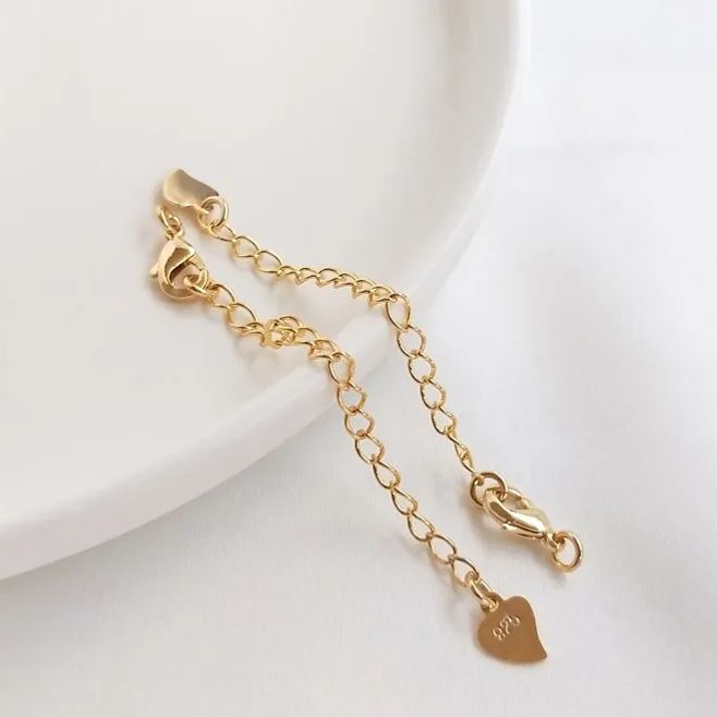 5*10mm Lobster Clasp with Extension Chain Set for Jewelry DIY