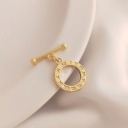 #11 Roman numerals clock 14k gold 14mm