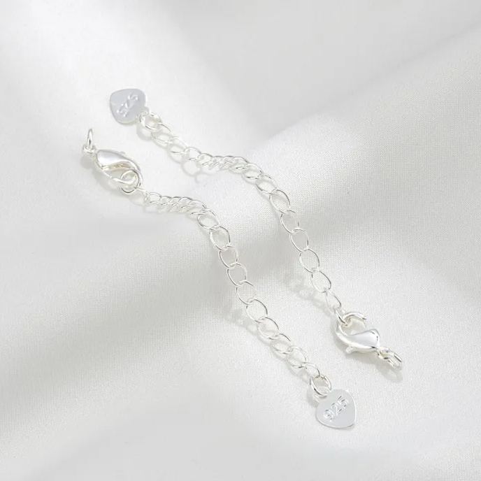 5*10mm Lobster Clasp with Extension Chain Set for Jewelry DIY