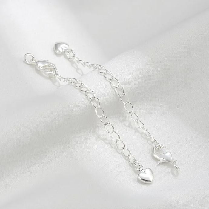 5*10mm Lobster Clasp with Extension Chain Set for Jewelry DIY