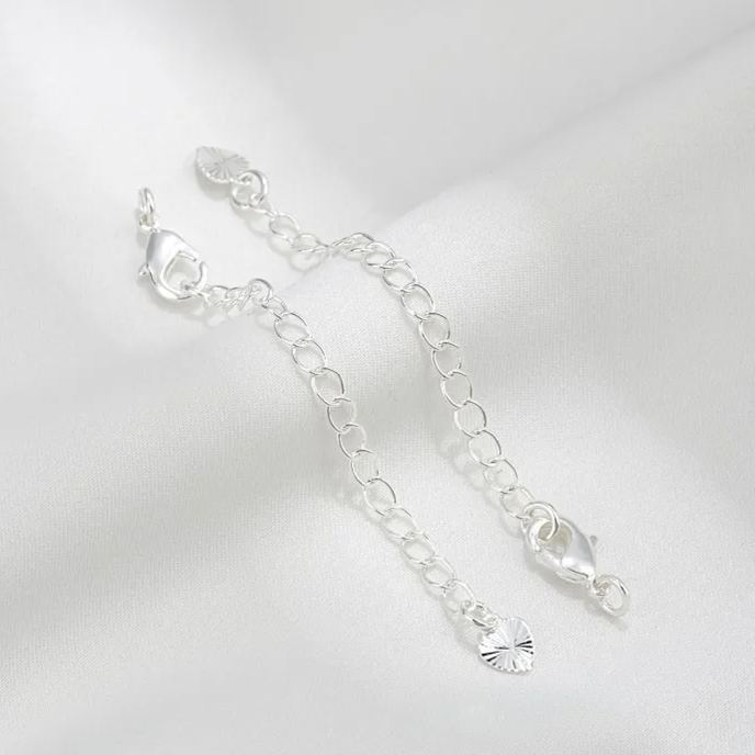 5*10mm Lobster Clasp with Extension Chain Set for Jewelry DIY