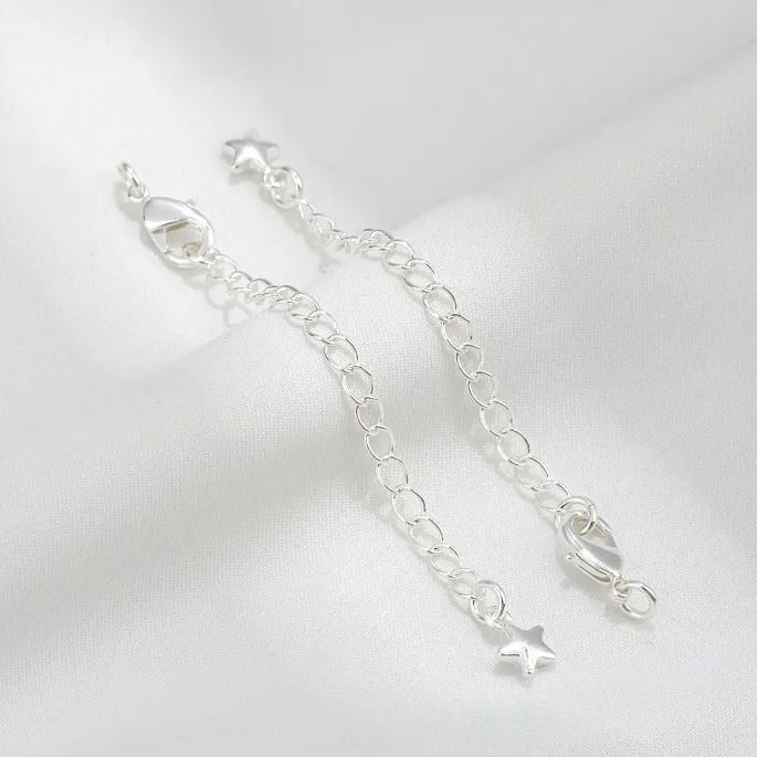 5*10mm Lobster Clasp with Extension Chain Set for Jewelry DIY