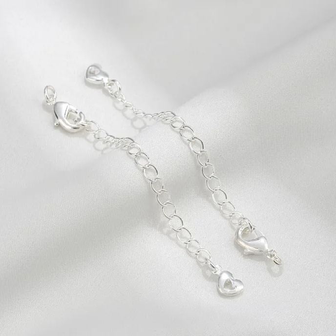5*10mm Lobster Clasp with Extension Chain Set for Jewelry DIY