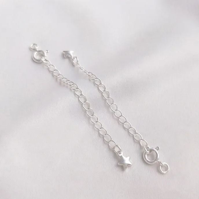 6mm Round Clasp with Extension Chain Accessory for Jewelry DIY
