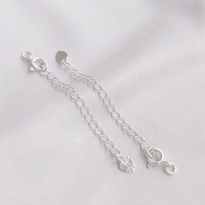 6mm Round Clasp with Extension Chain Accessory for Jewelry DIY