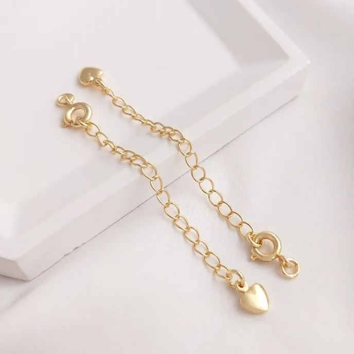 6mm Round Clasp with Extension Chain Accessory for Jewelry DIY