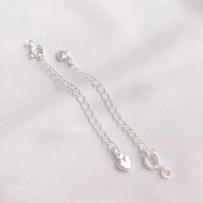 6mm Round Clasp with Extension Chain Accessory for Jewelry DIY