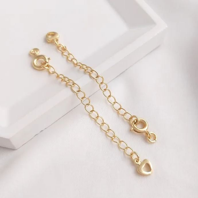 6mm Round Clasp with Extension Chain Accessory for Jewelry DIY