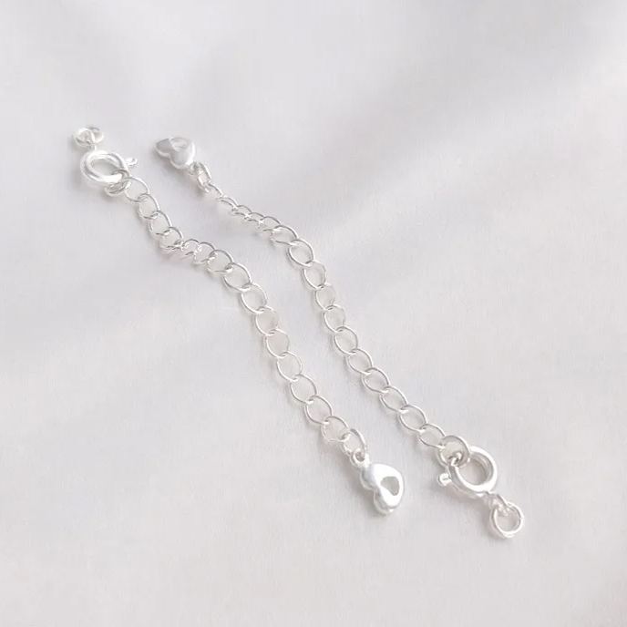 6mm Round Clasp with Extension Chain Accessory for Jewelry DIY