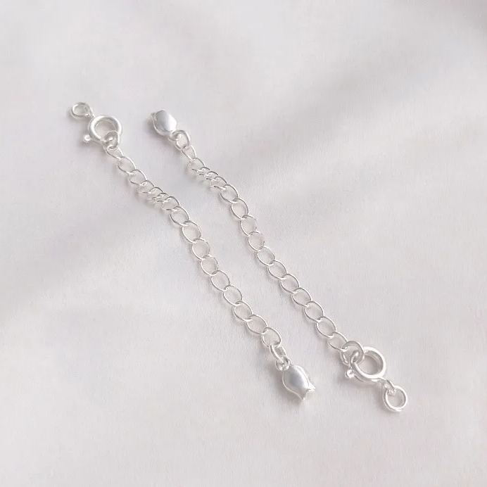 6mm Round Clasp with Extension Chain Accessory for Jewelry DIY