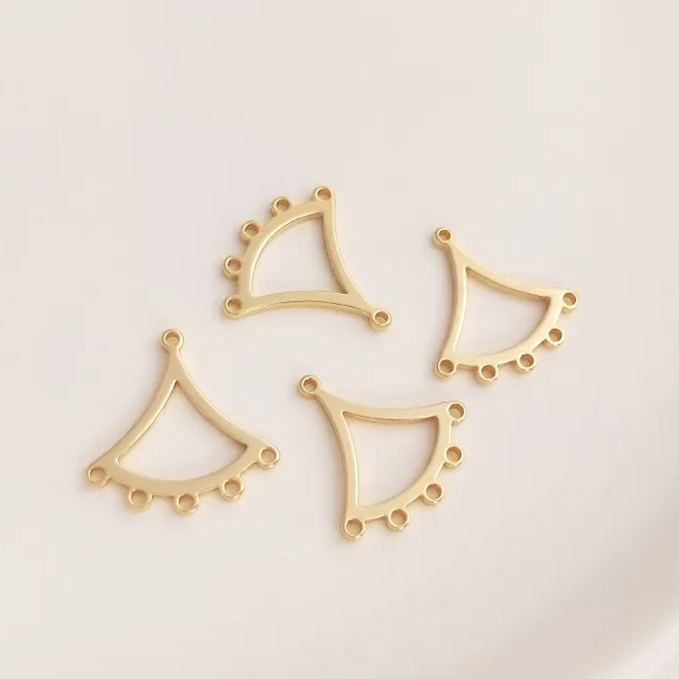 Geometric Frame with Multiple Hanging Rings Accessory for Earrings Making