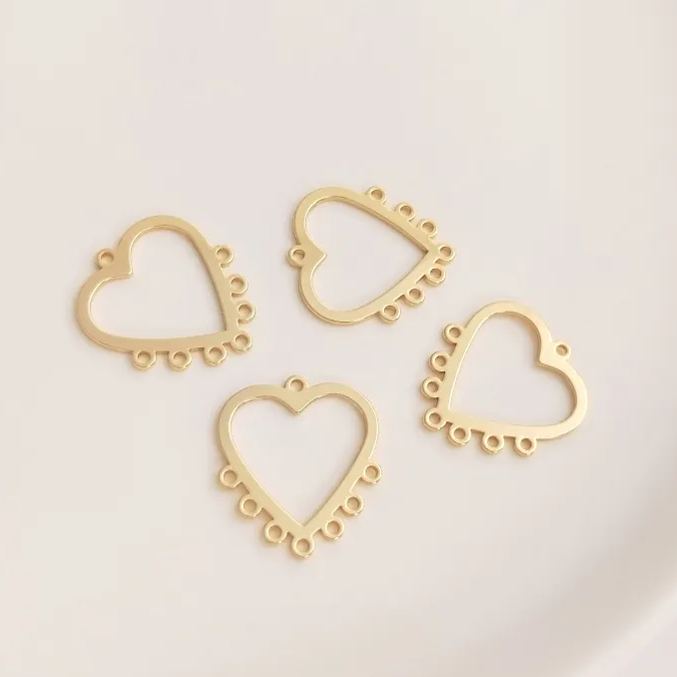 Geometric Frame with Multiple Hanging Rings Accessory for Earrings Making