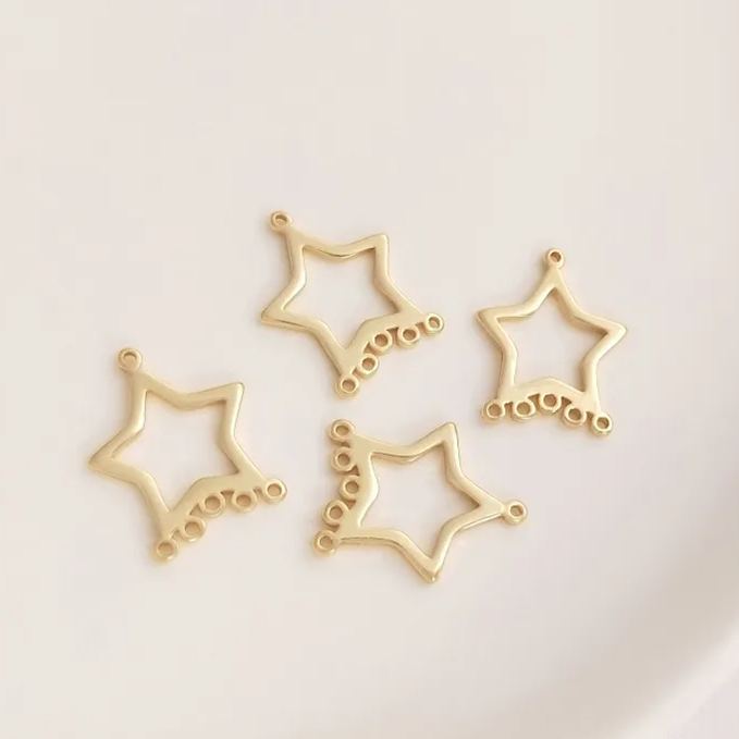 Geometric Frame with Multiple Hanging Rings Accessory for Earrings Making