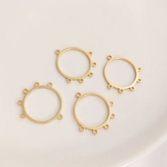 Geometric Frame with Multiple Hanging Rings Accessory for Earrings Making