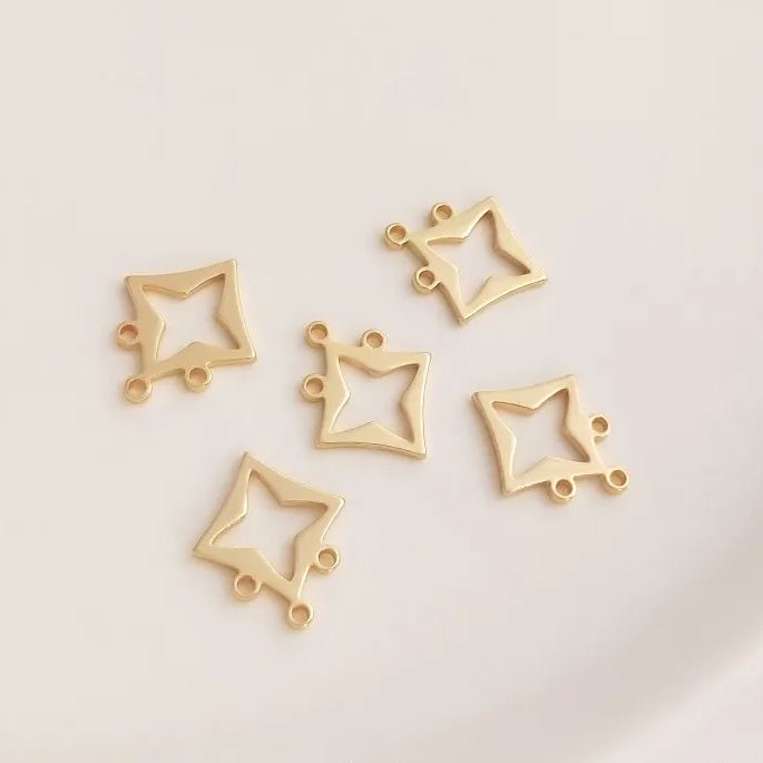 Geometric Frame with Multiple Hanging Rings Accessory for Earrings Making