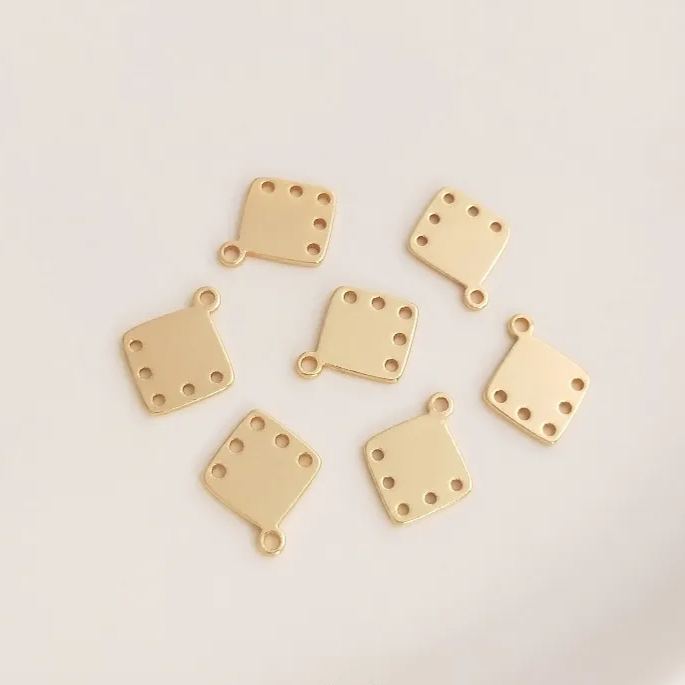 Geometric Frame with Multiple Hanging Rings Accessory for Earrings Making