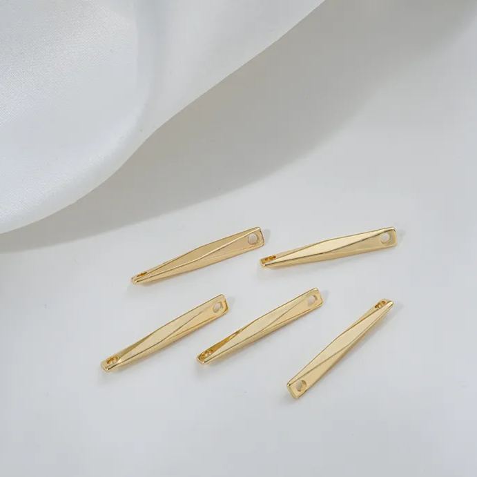 14k Gold Plated Copper Connecting Rod for Jewelry Making