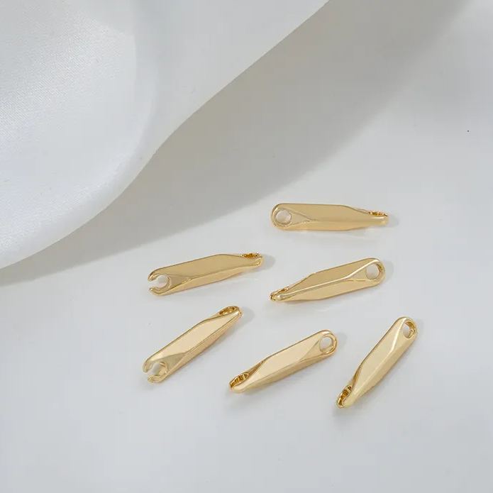 14k Gold Plated Copper Connecting Rod for Jewelry Making