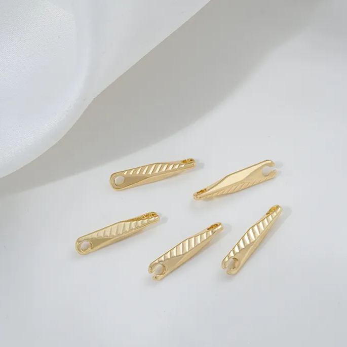 14k Gold Plated Copper Connecting Rod for Jewelry Making