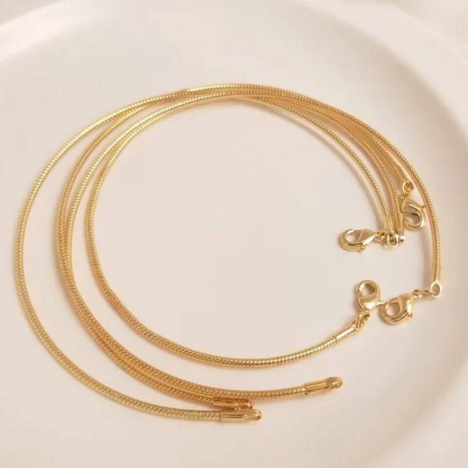 14k Gold Plated Memory Steel Hard Wire Bracelet and Necklace Accessory