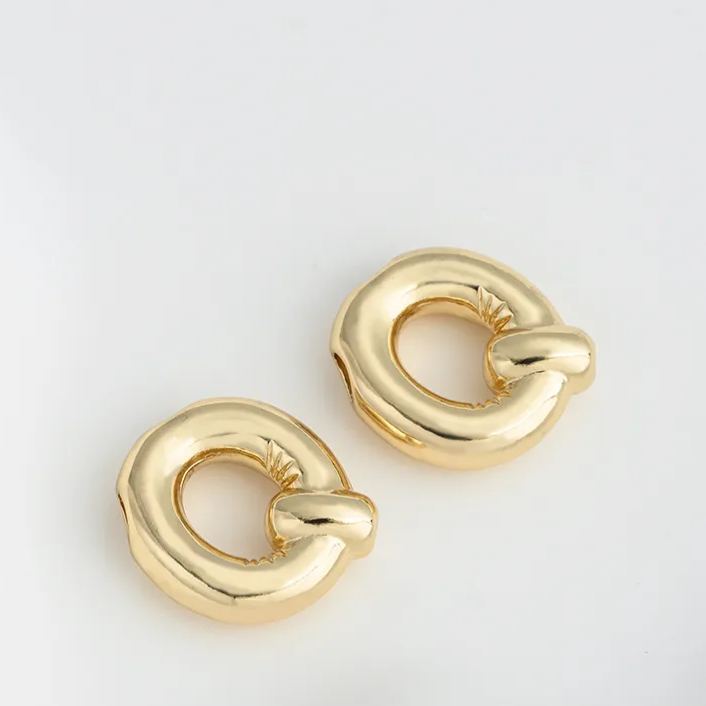 14k Gold Plated Balloon Style 3D 26 Letters Charms for Jewelry Making