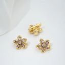 #9 purple zircon 11.5x12.5mm