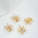 #12 white zircon 12x15mm
