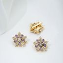 #15 purple zircon 14x13mm