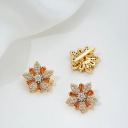 #15 orange zircon 14x13mm