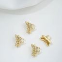 #2 White zircon-Butterfly-Three rows-8*11mm