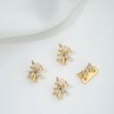 #5 White zircon-Butterfly-Two rows-8*10mm