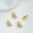 #10 White zircon-Butterfly-Three rows-9*13mm