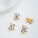#11 Purple zircon-Butterfly-Three rows-10*13mm