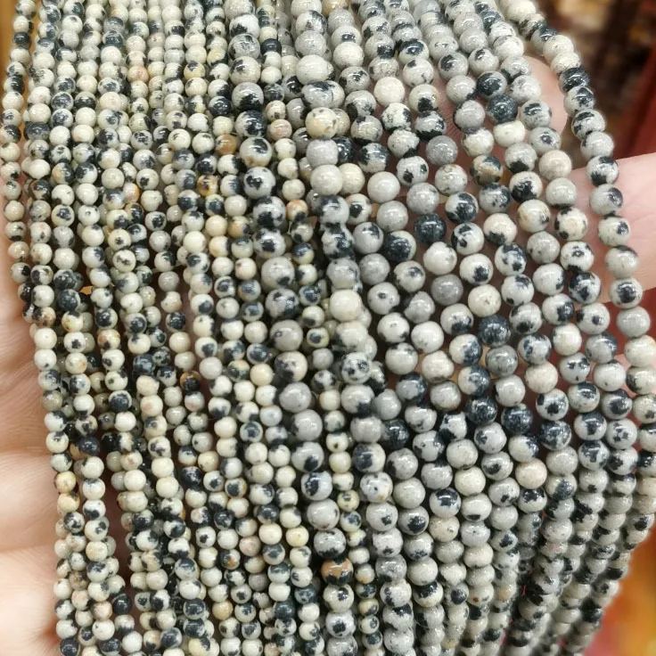 2mm 3mm Mini Natural Gemstone Round Beads Strand