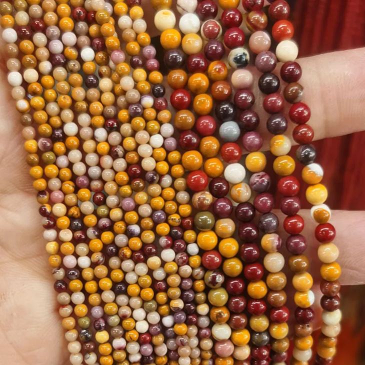 2mm 3mm Mini Natural Gemstone Round Beads Strand