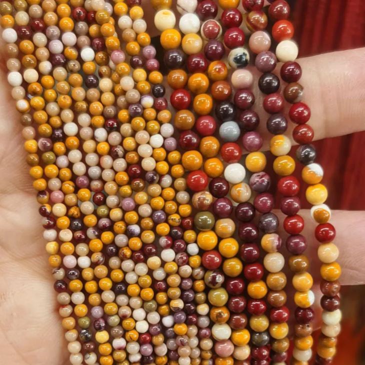 2mm 3mm Mini Natural Gemstone Round Beads Strand