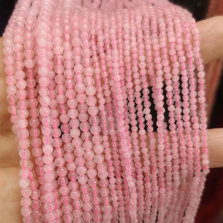 2mm 3mm Mini Natural Gemstone Round Beads Strand