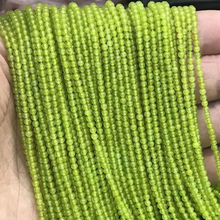 2mm 3mm Mini Natural Gemstone Round Beads Strand