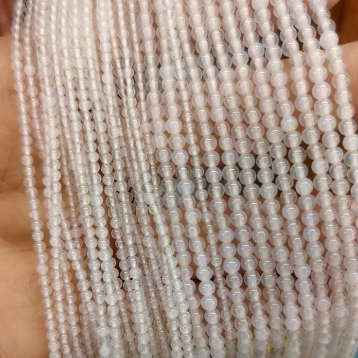 2mm 3mm Mini Natural Gemstone Round Beads Strand