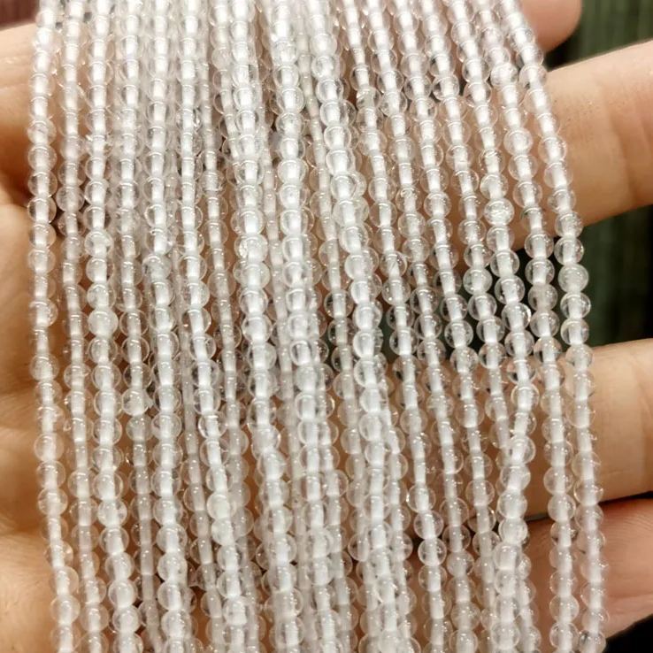 2mm 3mm Mini Natural Gemstone Round Beads Strand