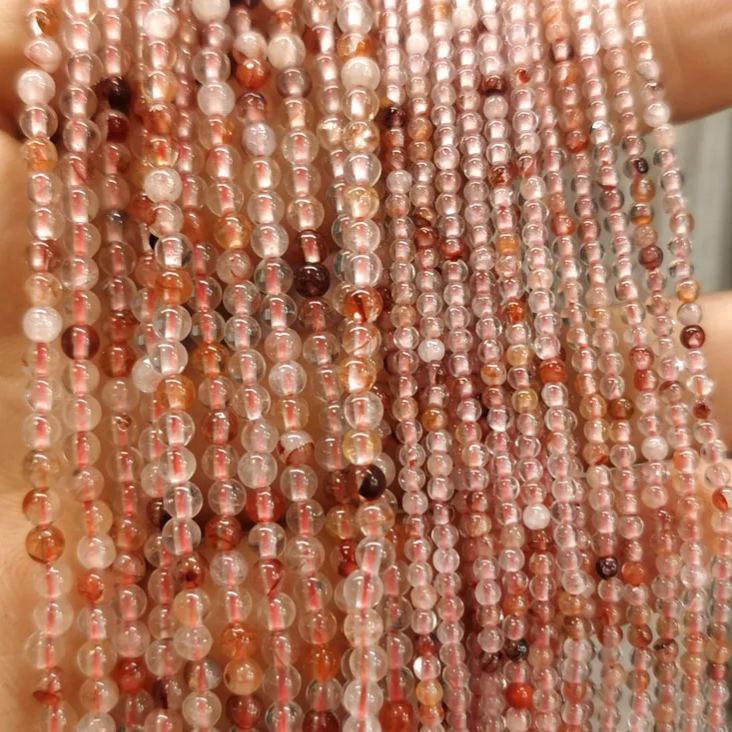 2mm 3mm Mini Natural Gemstone Round Beads Strand