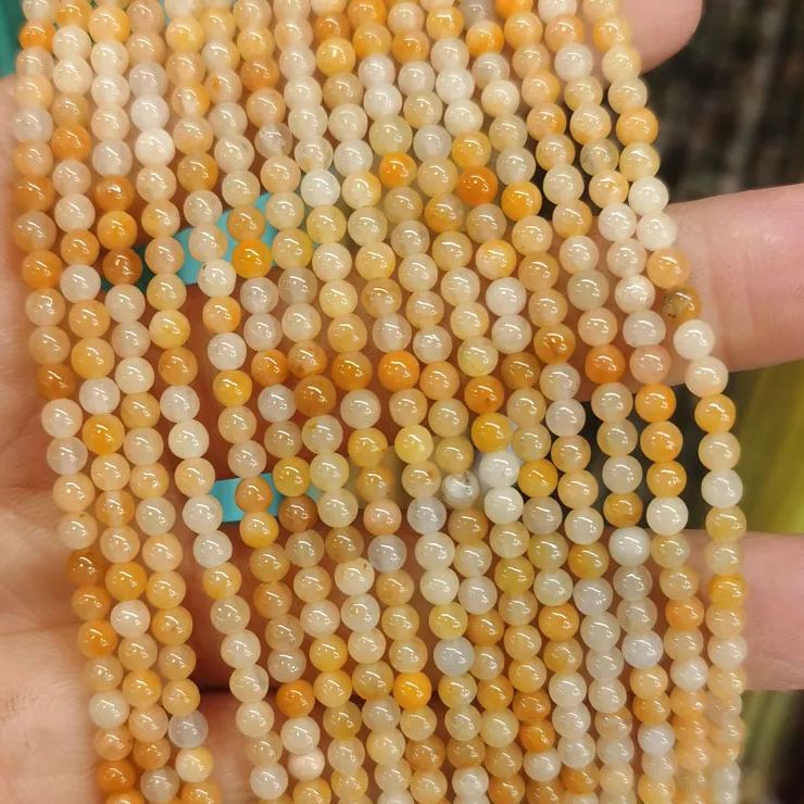 2mm 3mm Mini Natural Gemstone Round Beads Strand