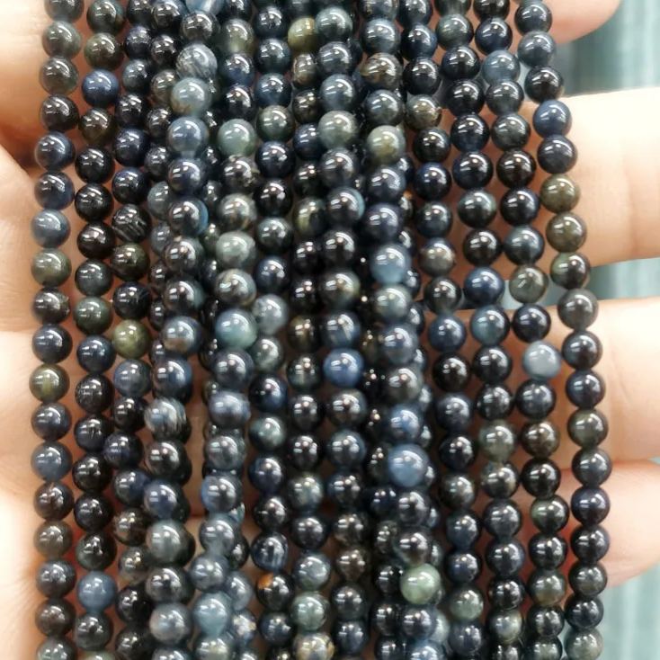 2mm 3mm Mini Natural Gemstone Round Beads Strand