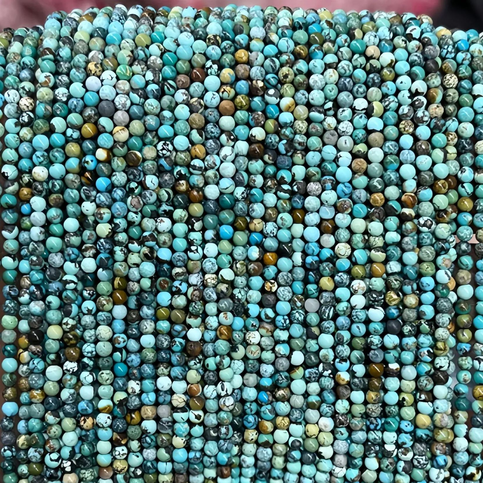2mm 3mm Mini Natural Gemstone Round Beads Strand