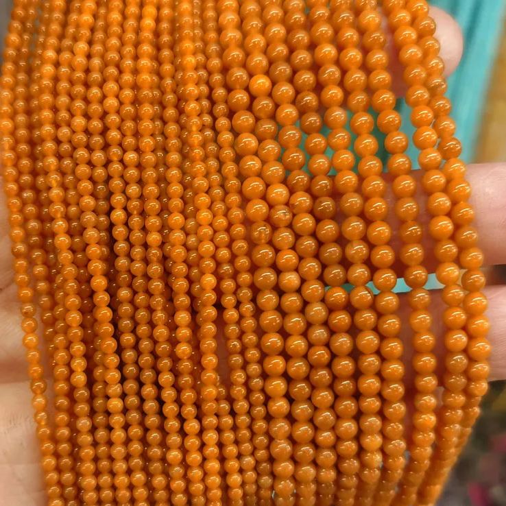 2mm 3mm Mini Natural Gemstone Round Beads Strand