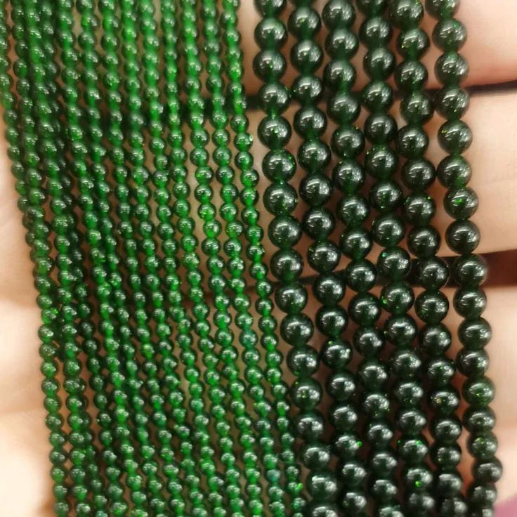 2mm 3mm Mini Natural Gemstone Round Beads Strand