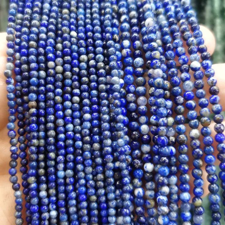 2mm 3mm Mini Natural Gemstone Round Beads Strand