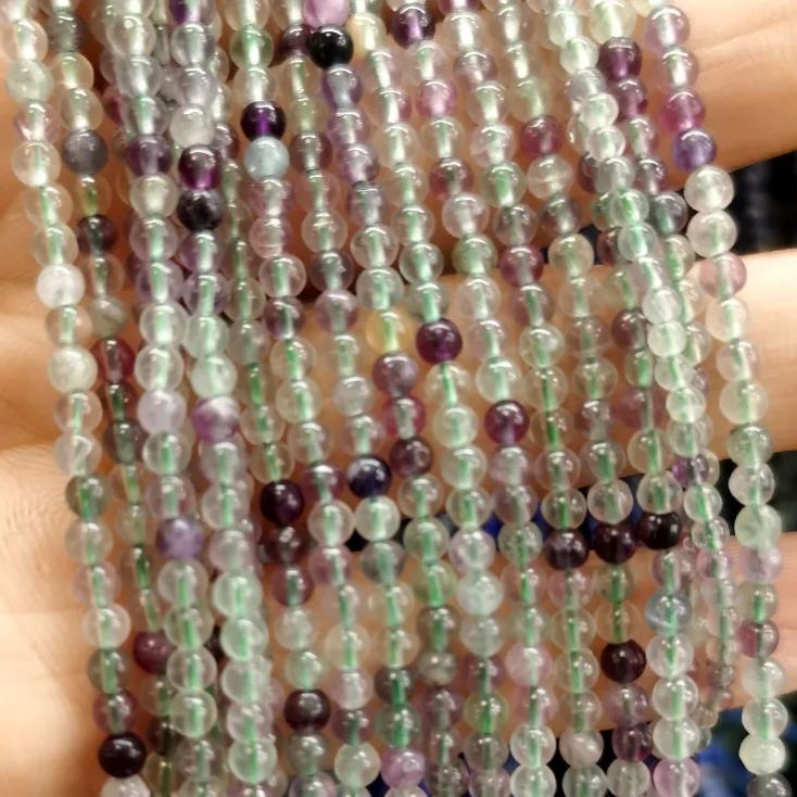 2mm 3mm Mini Natural Gemstone Round Beads Strand