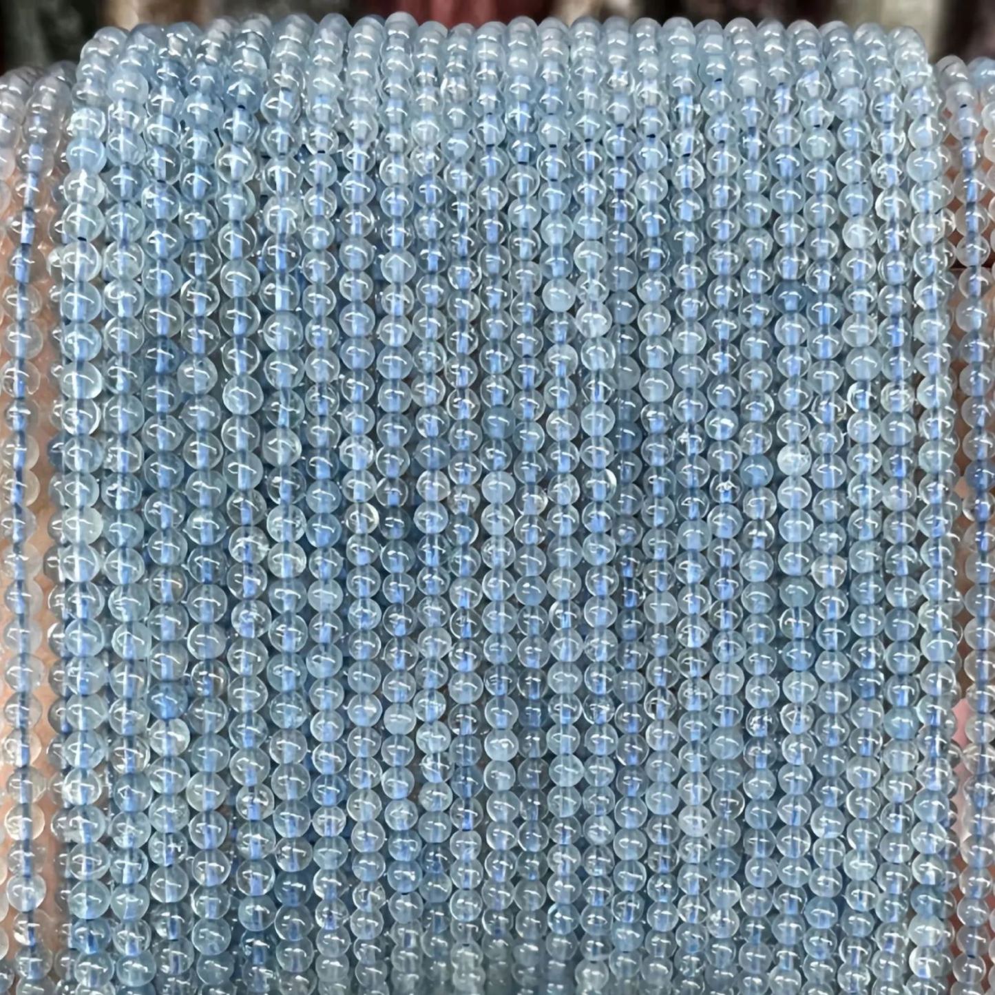 2mm 3mm Mini Natural Gemstone Round Beads Strand